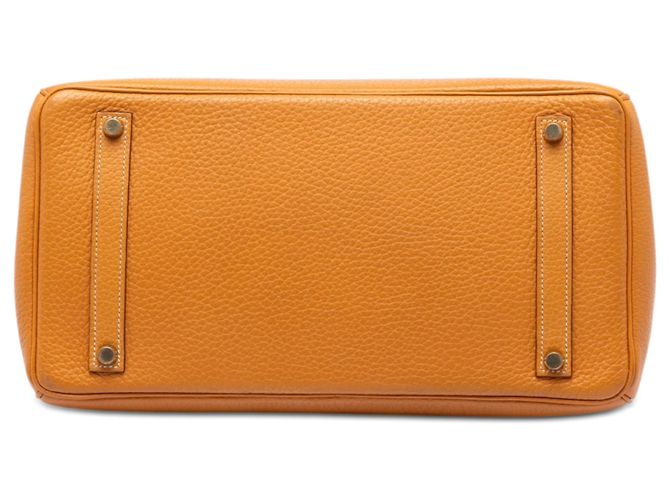 Hermès Orange Togo Birkin Retourne 35 Arancione - vista 3