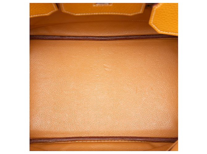 Hermès Orange Togo Birkin Retourne 35 Arancione - vista 4