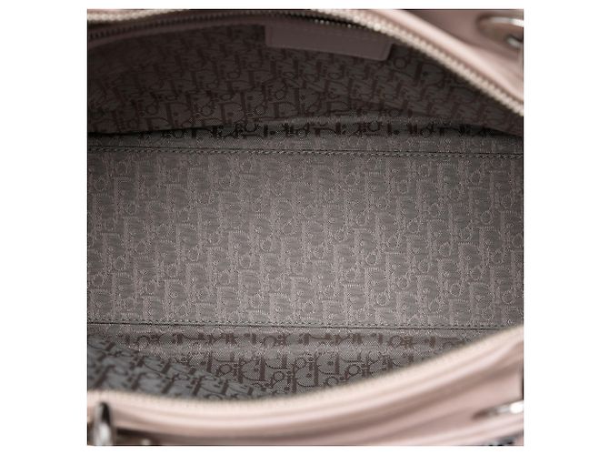 Lady Dior in agnello cannage rosa, grande - vue 4