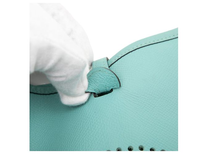 Hermès Blue Epsom Evelyne I TPM Blu chiaro - vista 5