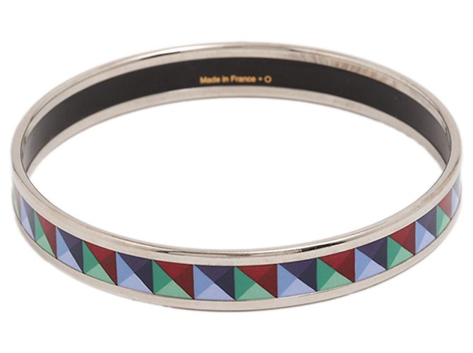Bracciale Multi Narrow Enamel Clous de Trompe Hermès 65 Multicolore - vista 2