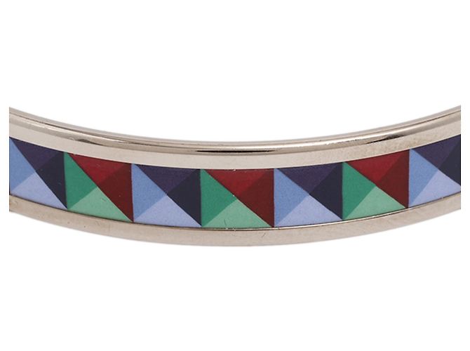 Bracciale Multi Narrow Enamel Clous de Trompe Hermès 65 Multicolore - vista 5