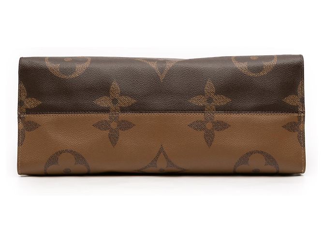 Louis Vuitton Marrone Monogram Reverse Giant OnTheGo GM - vista 3