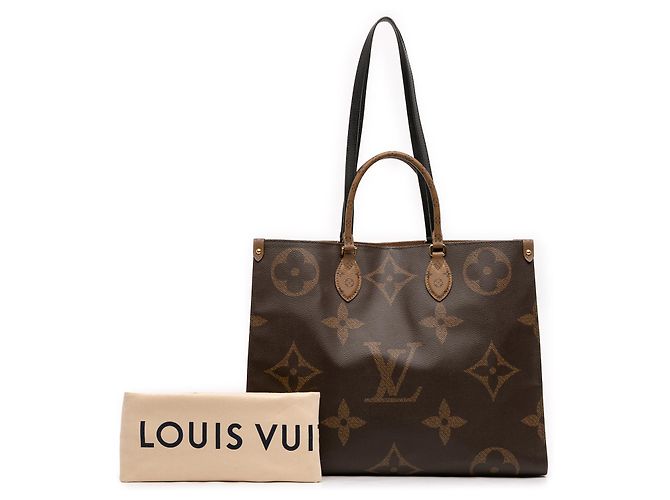 Louis Vuitton Marrone Monogram Reverse Giant OnTheGo GM - vista 8