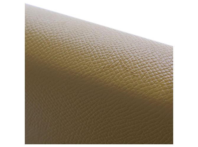 Hermès Kelly II Sellier 28 in pelle Epsom gialla Giallo Senape - vista 8