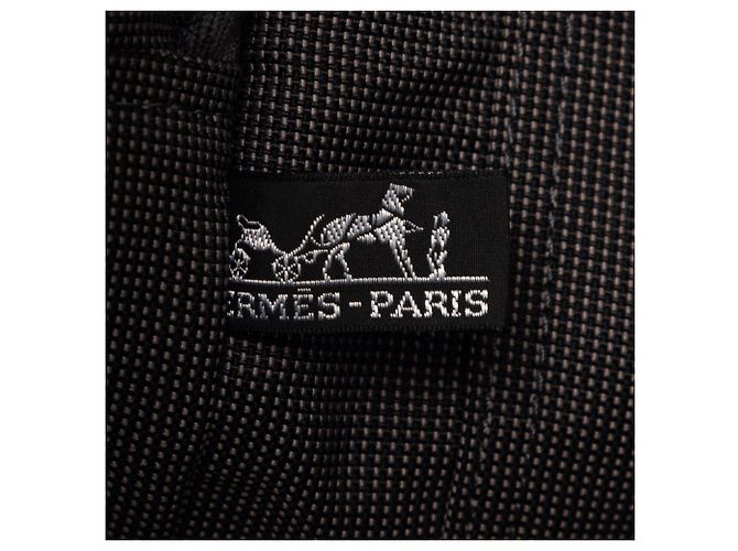 Hermès Herline MM in tela marrone Marrone scuro - vista 5