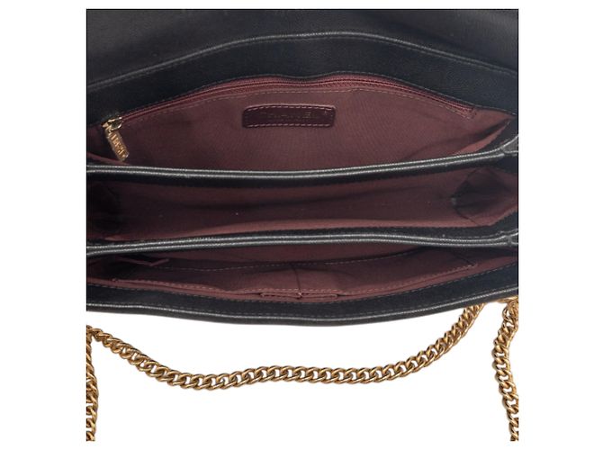 Chanel Black CC Stitched Caviar und Suede Lady Coco Flap Schwarz - Ansicht 4