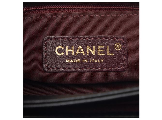 Chanel Black CC Stitched Caviar und Suede Lady Coco Flap Schwarz - Ansicht 5