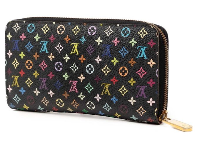 Louis Vuitton Monogram Multicolor Zippy Wallet Schwarz Mehrfarben - Ansicht 2