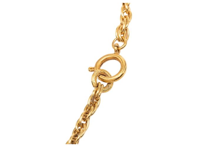 Collana con pendente a catena vintage Chanel Coco Mark D'oro - vista 6