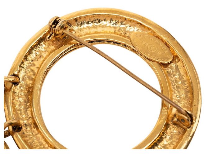 Spilla Vintage Chanel Coco Mark 94P D'oro - vista 3