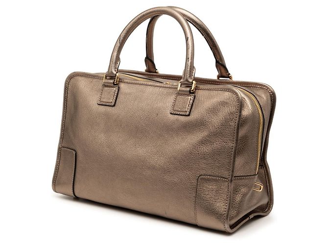 Borsa Loewe Anagram Amazona 36 D'oro - vista 2