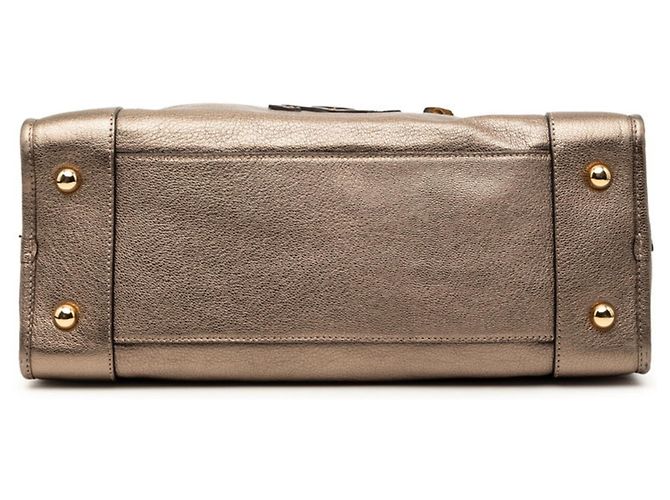 Borsa Loewe Anagram Amazona 36 D'oro - vista 3