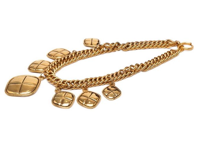 Collana Chanel Matelassé Vintage D'oro - vista 4