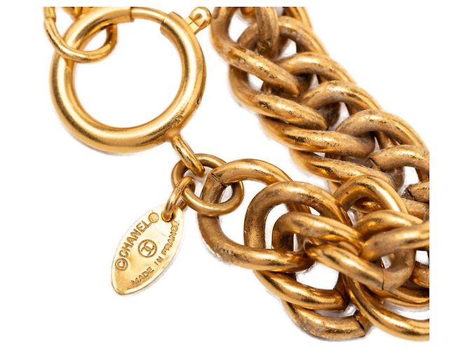 Collana Chanel Matelassé Vintage D'oro - vista 6