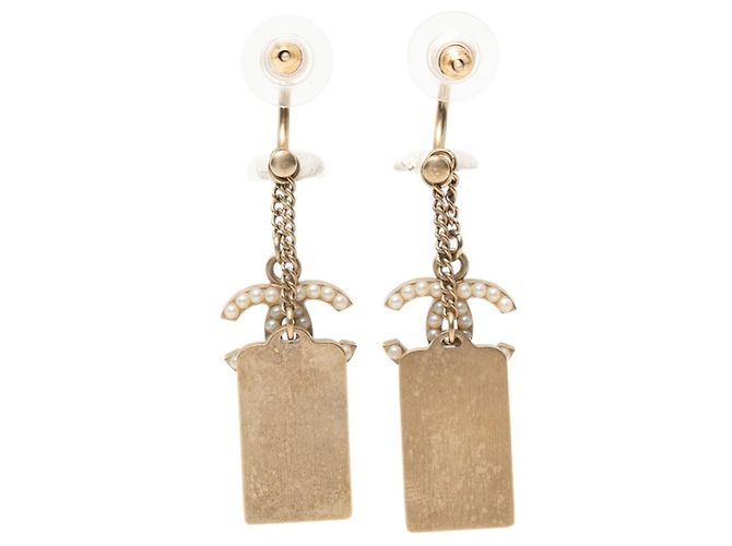 Orecchini Chanel Coco Mark 31 Rue Cambon Le Plate Swing D'oro - vista 2