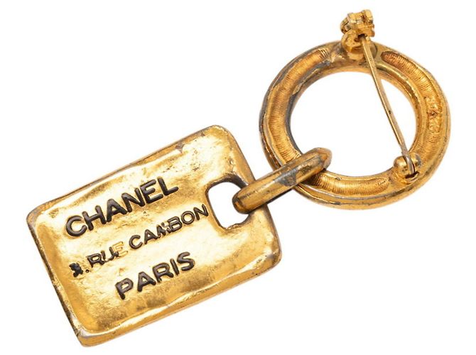 Spilla Chanel 31 RUE CAMBON Vintage placcata oro D'oro - vista 2