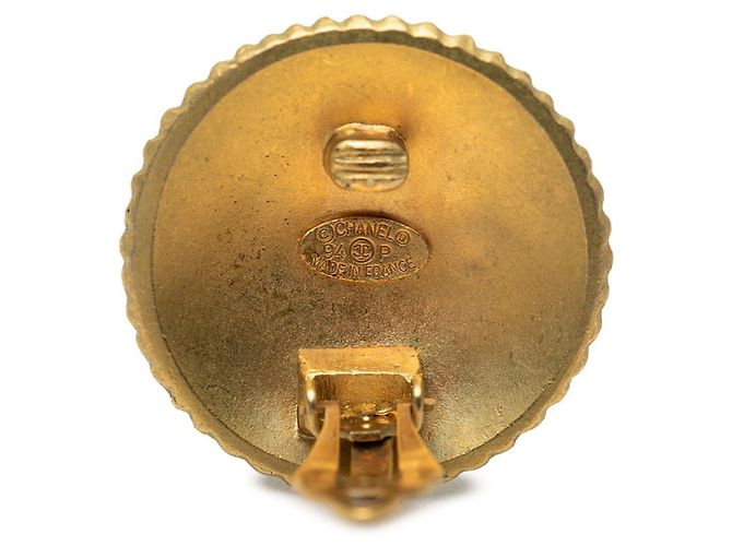 Orecchini a clip Chanel Vintage Gold Plated D'oro - vista 3