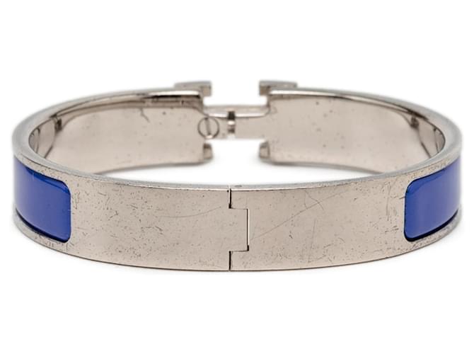 Hermès Bracciale Hermes Clic Clac H PM Argento Blu - vista 3