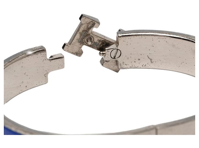 Hermès Bracciale Hermes Clic Clac H PM Argento Blu - vista 4