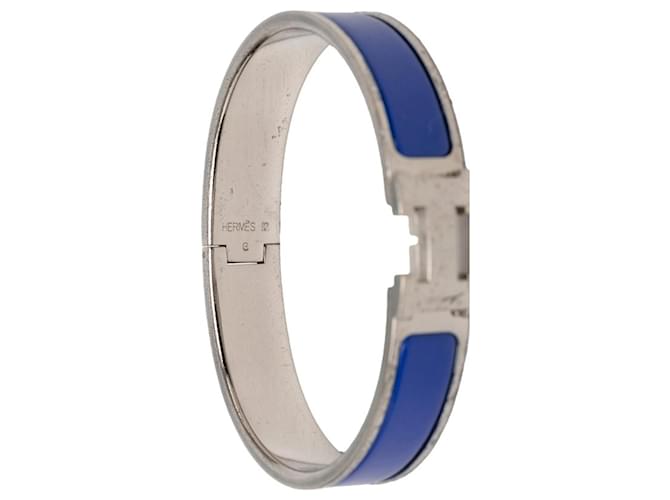 Hermès Bracciale Hermes Clic Clac H PM Argento Blu - vista 5