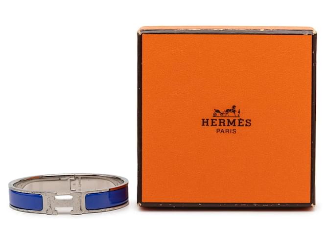 Hermès Bracciale Hermes Clic Clac H PM Argento Blu - vista 6