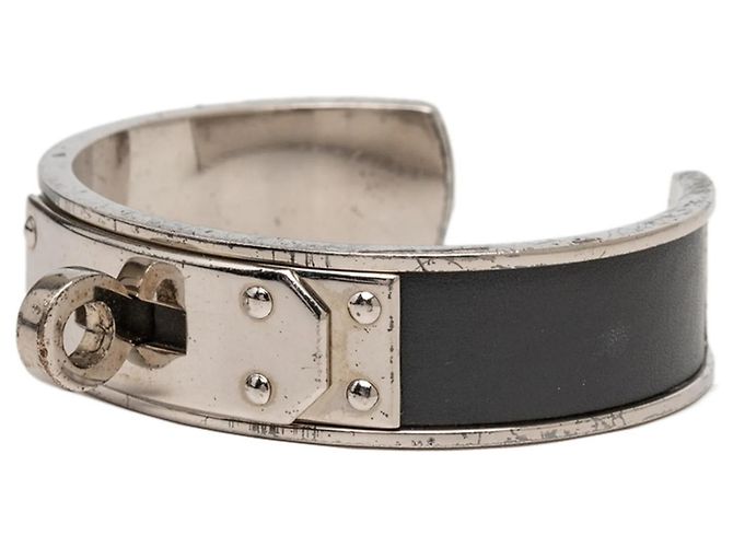 Bracciale Kelly di Hermès in Silver Gray Metallico - vista 2