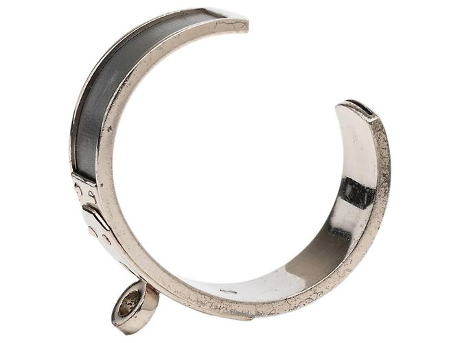 Bracciale Kelly di Hermès in Silver Gray Metallico - vista 4