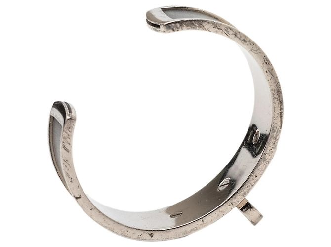 Bracciale Kelly di Hermès in Silver Gray Metallico - vista 5