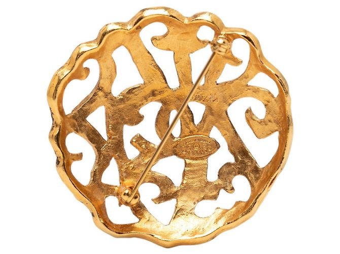 Spilla Chanel Coco Mark con Logo Rotondo D'oro - vista 2