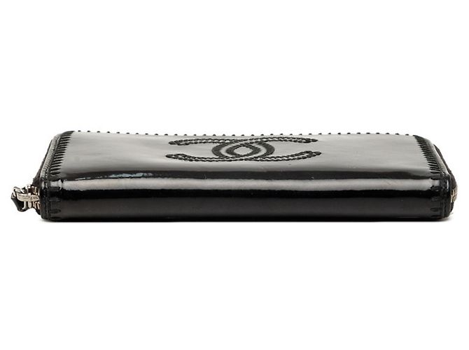 Cartera larga con cremallera Chanel Coco Mark Negro - vista 3