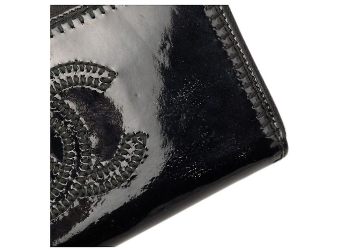 Cartera larga con cremallera Chanel Coco Mark Negro - vista 4
