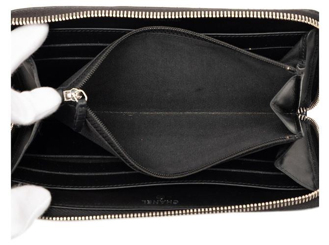 Cartera larga con cremallera Chanel Coco Mark Negro - vista 5