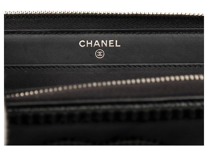 Cartera larga con cremallera Chanel Coco Mark Negro - vista 6