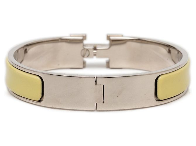 Hermès Pulsera Hermes Clic Clac H PM Plata Amarillo - vista 3