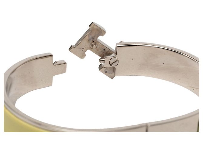 Hermès Pulsera Hermes Clic Clac H PM Plata Amarillo - vista 4