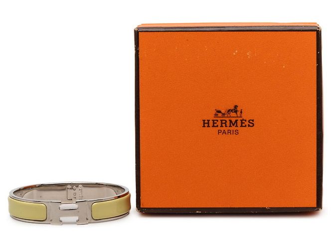 Hermès Pulsera Hermes Clic Clac H PM Plata Amarillo - vista 6