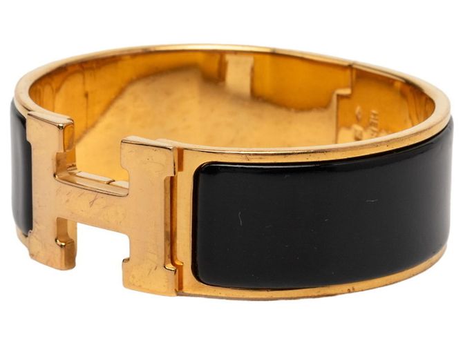 Hermès Bracciale Hermes Clic Clac H GM Nero D'oro - vista 2