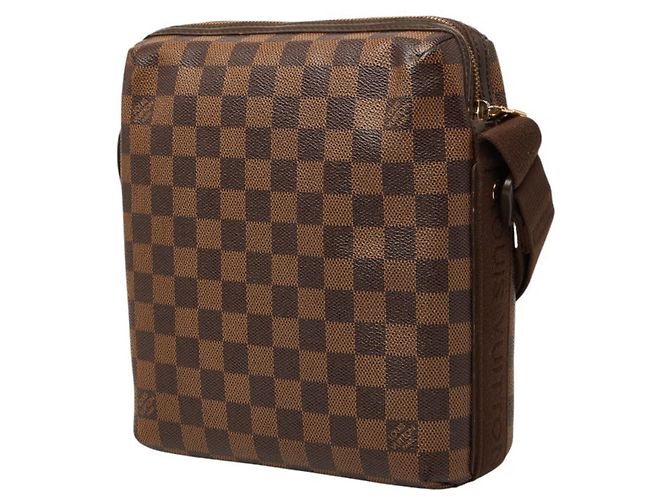 Borsa a tracolla Louis Vuitton Damier Trotta Beaucoup Marrone - vista 2