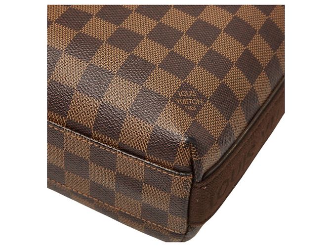 Borsa a tracolla Louis Vuitton Damier Trotta Beaucoup Marrone - vista 4