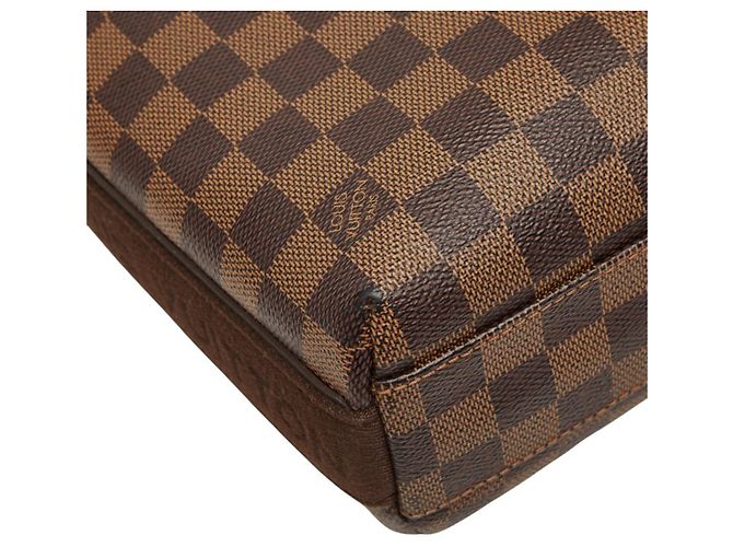 Borsa a tracolla Louis Vuitton Damier Trotta Beaucoup Marrone - vista 5