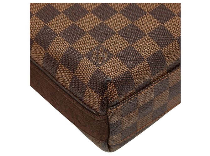 Borsa a tracolla Louis Vuitton Damier Trotta Beaucoup Marrone - vista 7