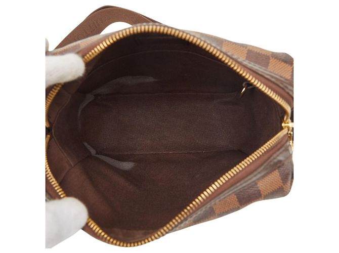 Borsa a tracolla Louis Vuitton Damier Trotta Beaucoup Marrone - vista 9