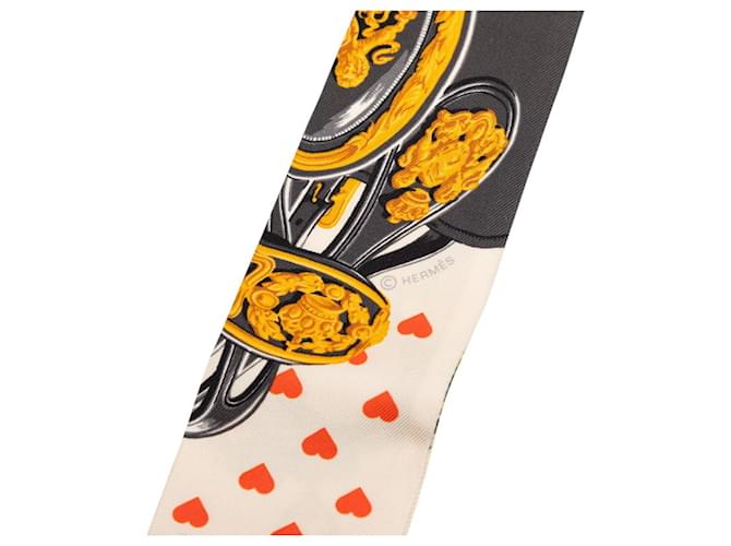 Sciarpa Hermès Twilly Brides de Gala LOVE Multicolore - vista 2
