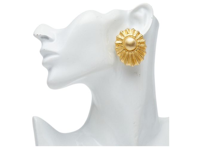 Hermès Boucles d'oreilles clip dorées Hermes - vue 5