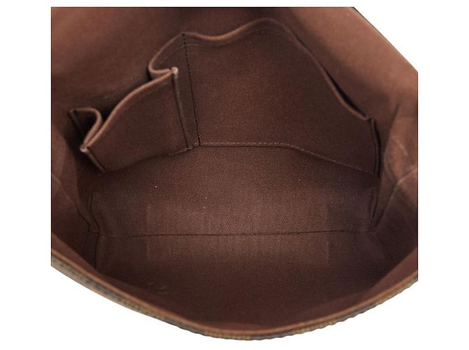 Borsa a tracolla Louis Vuitton Damier Brooklyn PM Marrone - vista 13