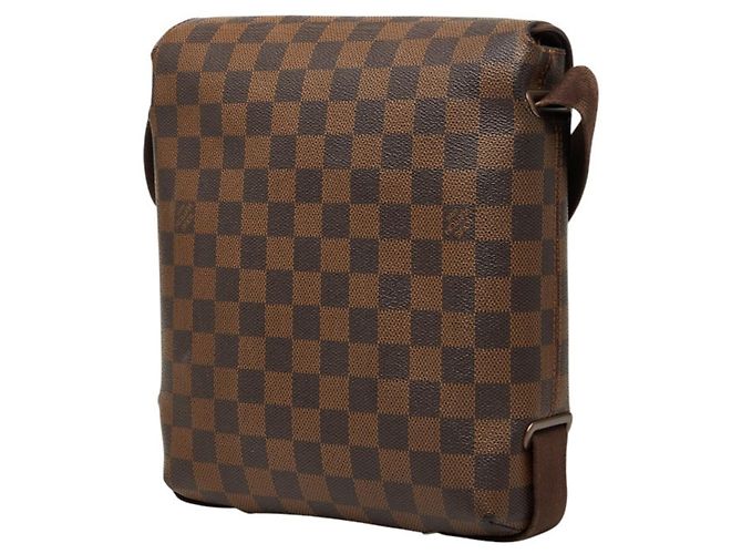 Borsa a tracolla Louis Vuitton Damier Brooklyn PM Marrone - vista 2