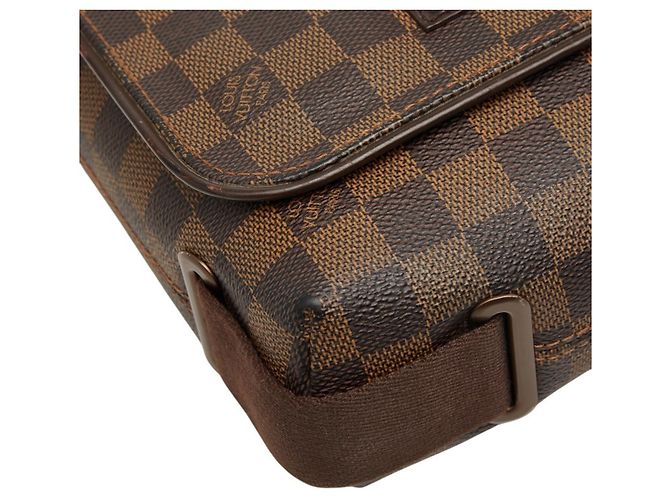 Borsa a tracolla Louis Vuitton Damier Brooklyn PM Marrone - vista 5
