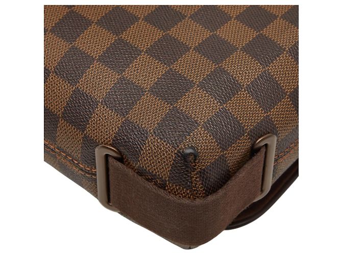 Borsa a tracolla Louis Vuitton Damier Brooklyn PM Marrone - vista 6