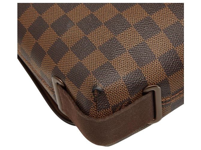 Borsa a tracolla Louis Vuitton Damier Brooklyn PM Marrone - vista 7